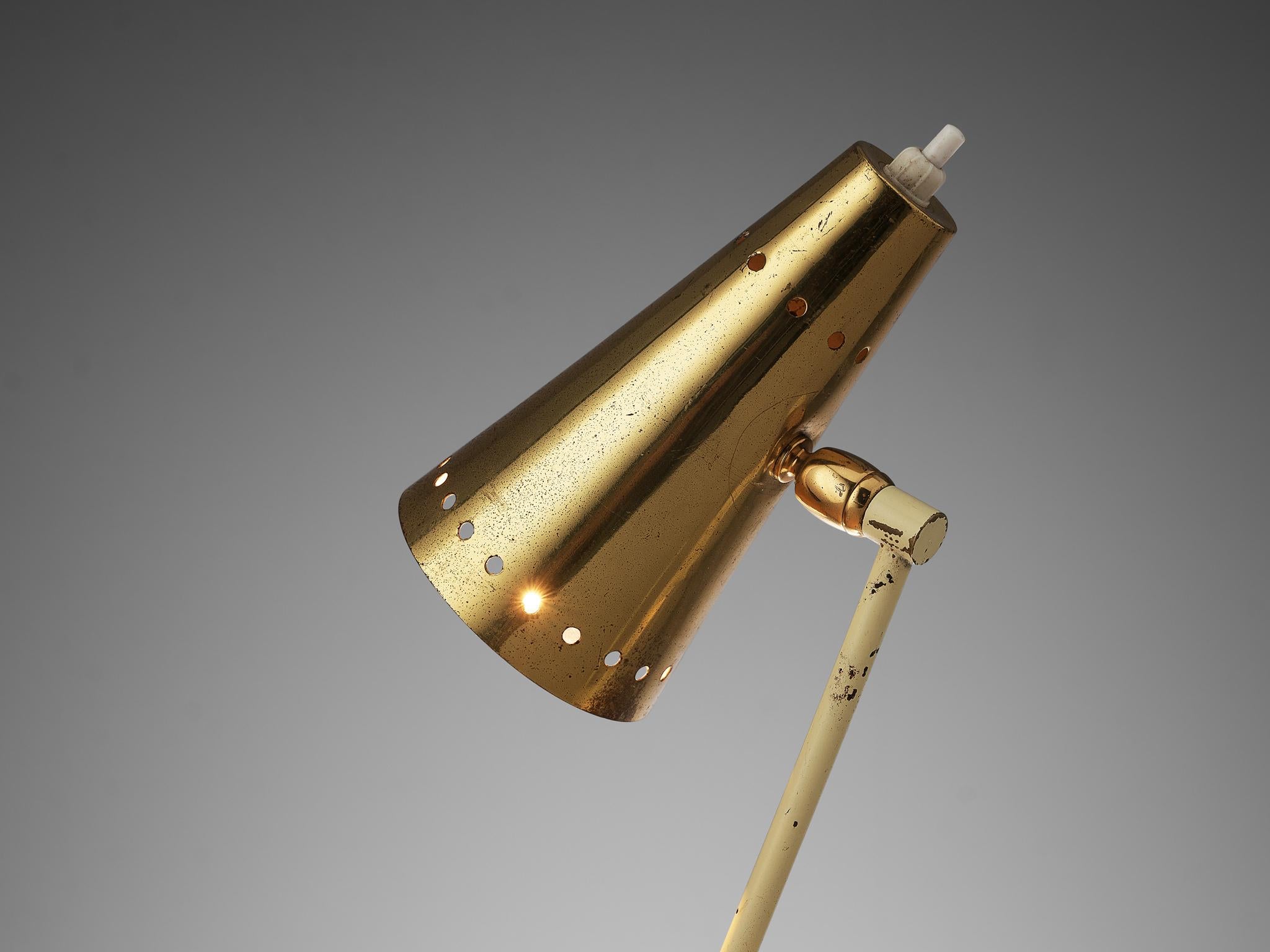 Mid-20th Century Italian Table Lamp in Brass