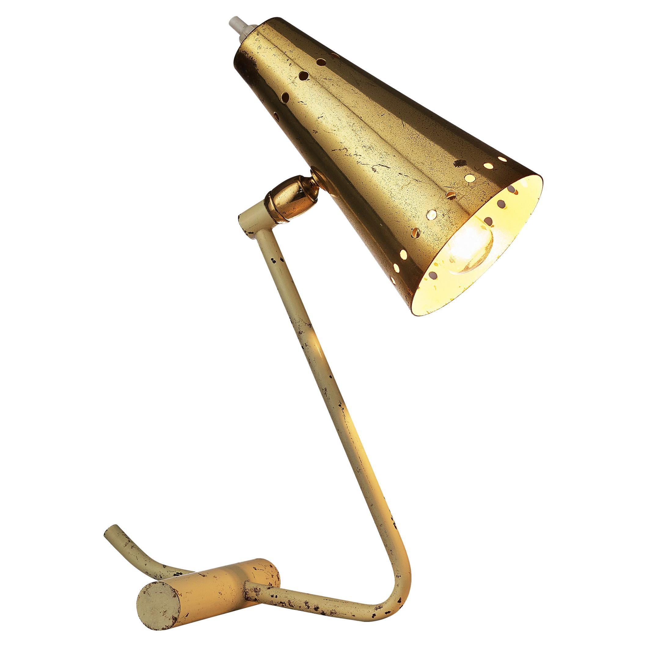 Italian Table Lamp in Brass