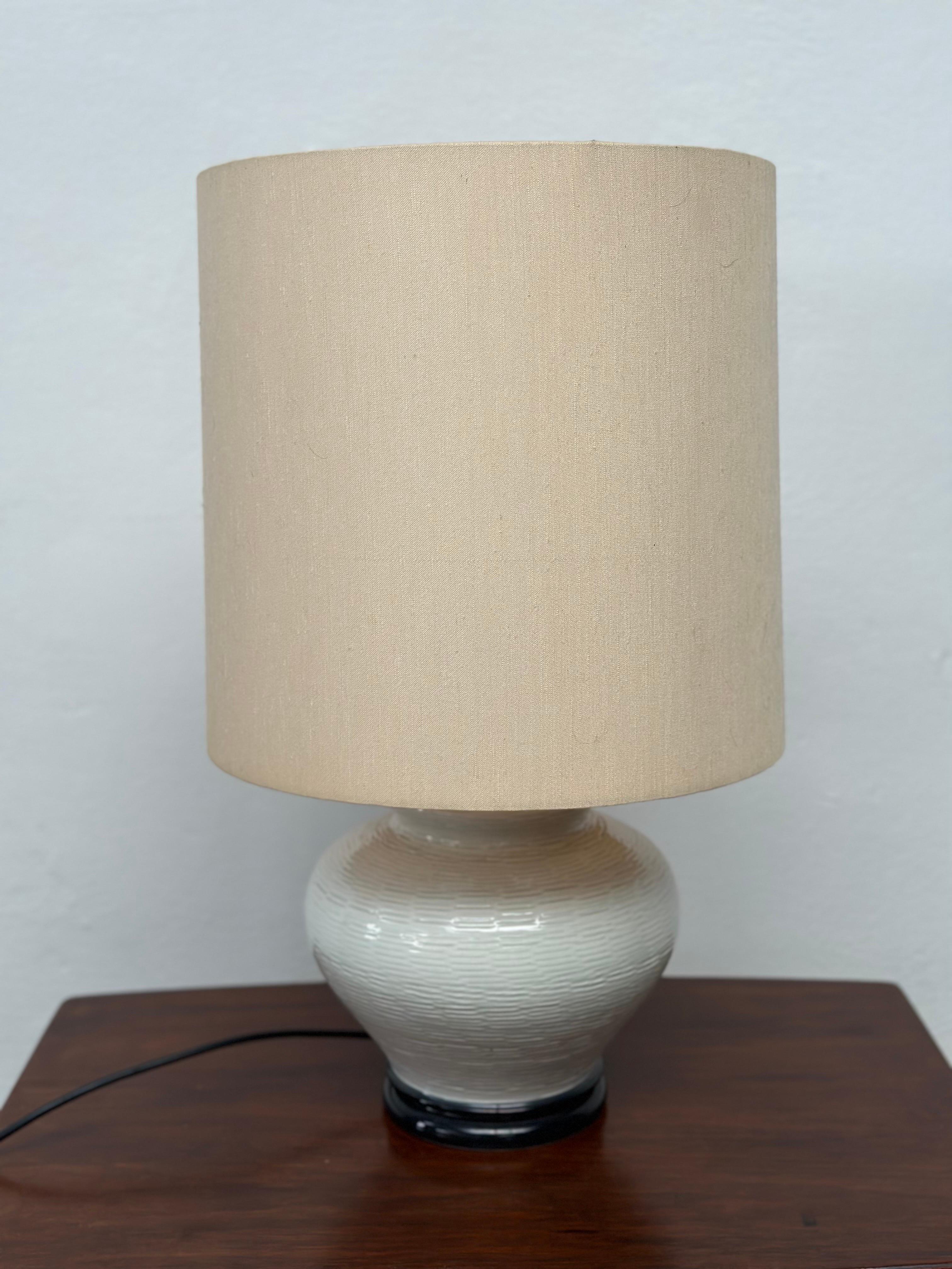 Italian Table Lamp in Ceramic and Brass for PAF Studio Milano, 1970s For Sale 5