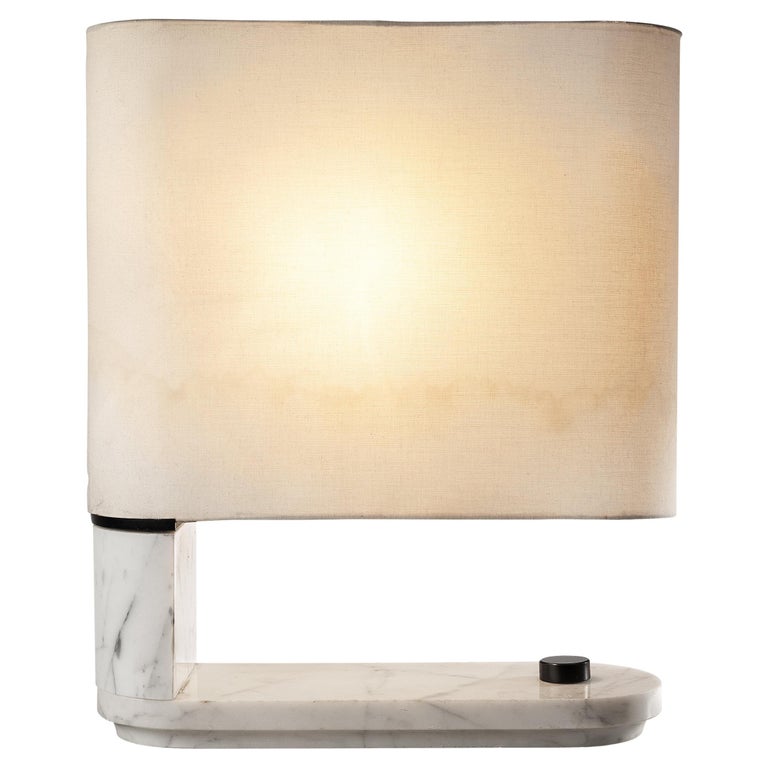 Italian Table Lamp in Marble by Stilnovo For Sale