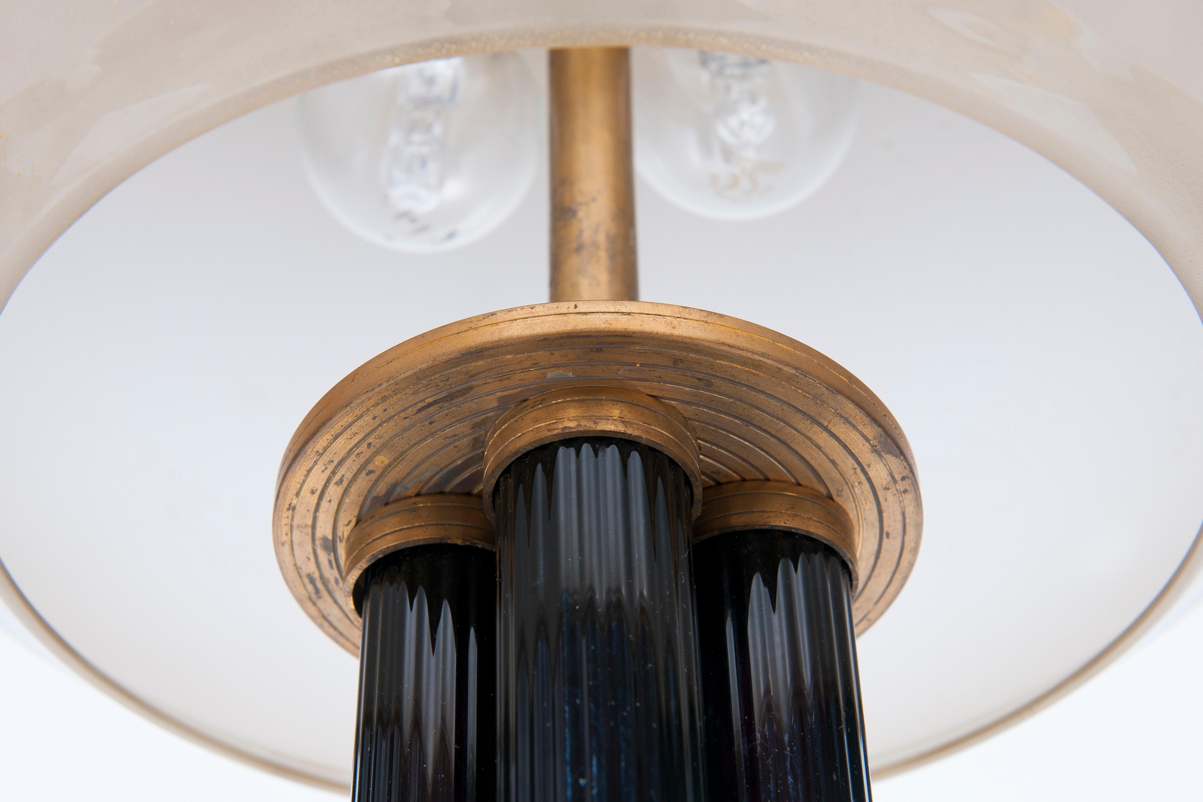 Lampada da tavolo italiana in vetro di Murano di Giovanni Dalla Fina anni '80 in vendita 1