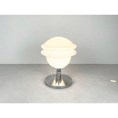 Italian Table Lamp in Opaline Glass Shade
