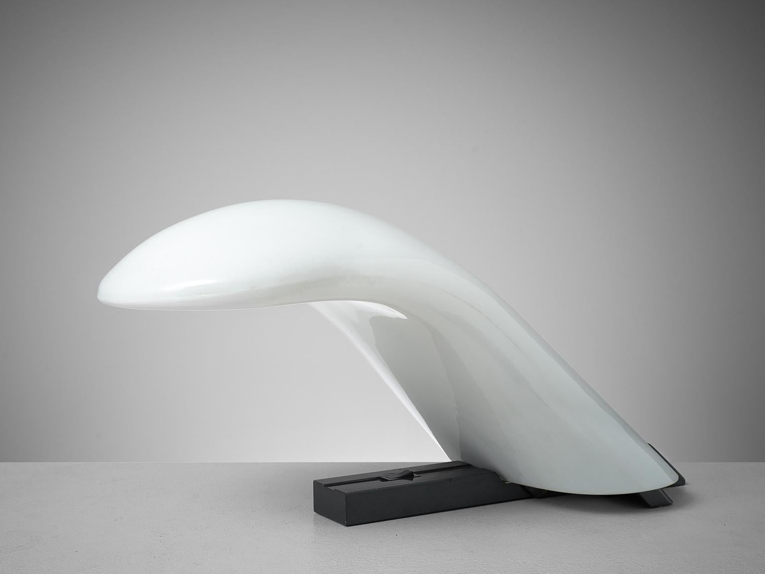 Mid-20th Century Italian Table Lamp of Opaline Glass