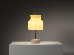 Italian Table Lamp with Carrara Marble Base
