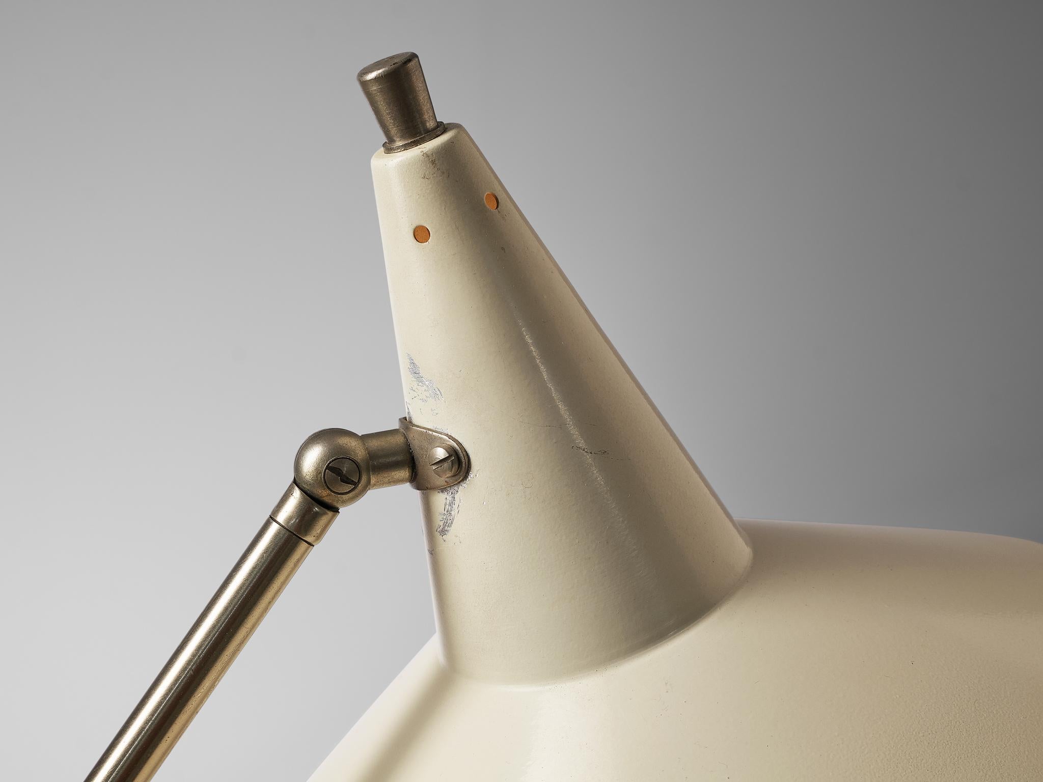 Mid-20th Century Italian Table Lamp with Cream Shade