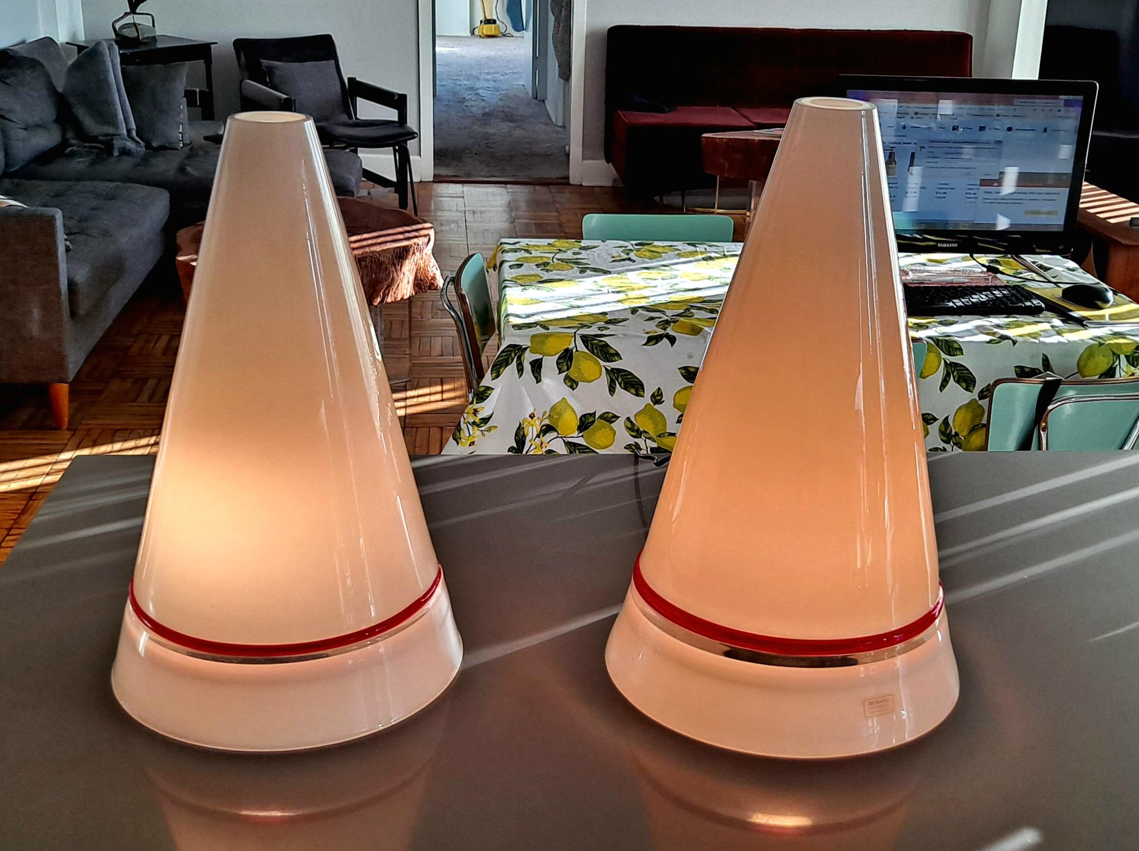 Italian Table lamps  by Roberto Pamio & Renato Toso In Good Condition In Los Angeles, CA