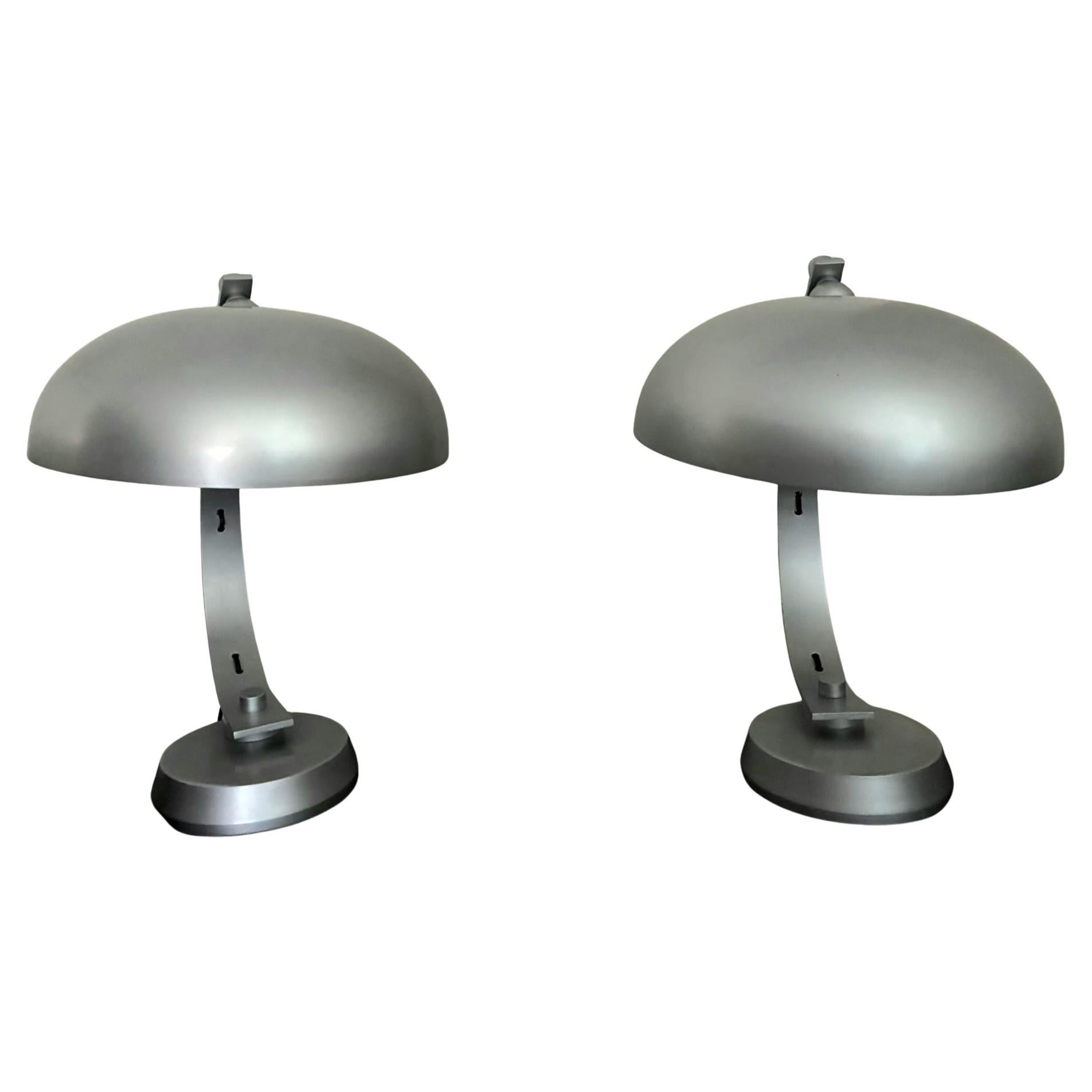 Italian table lamps attributed to Angelo Leili for luce