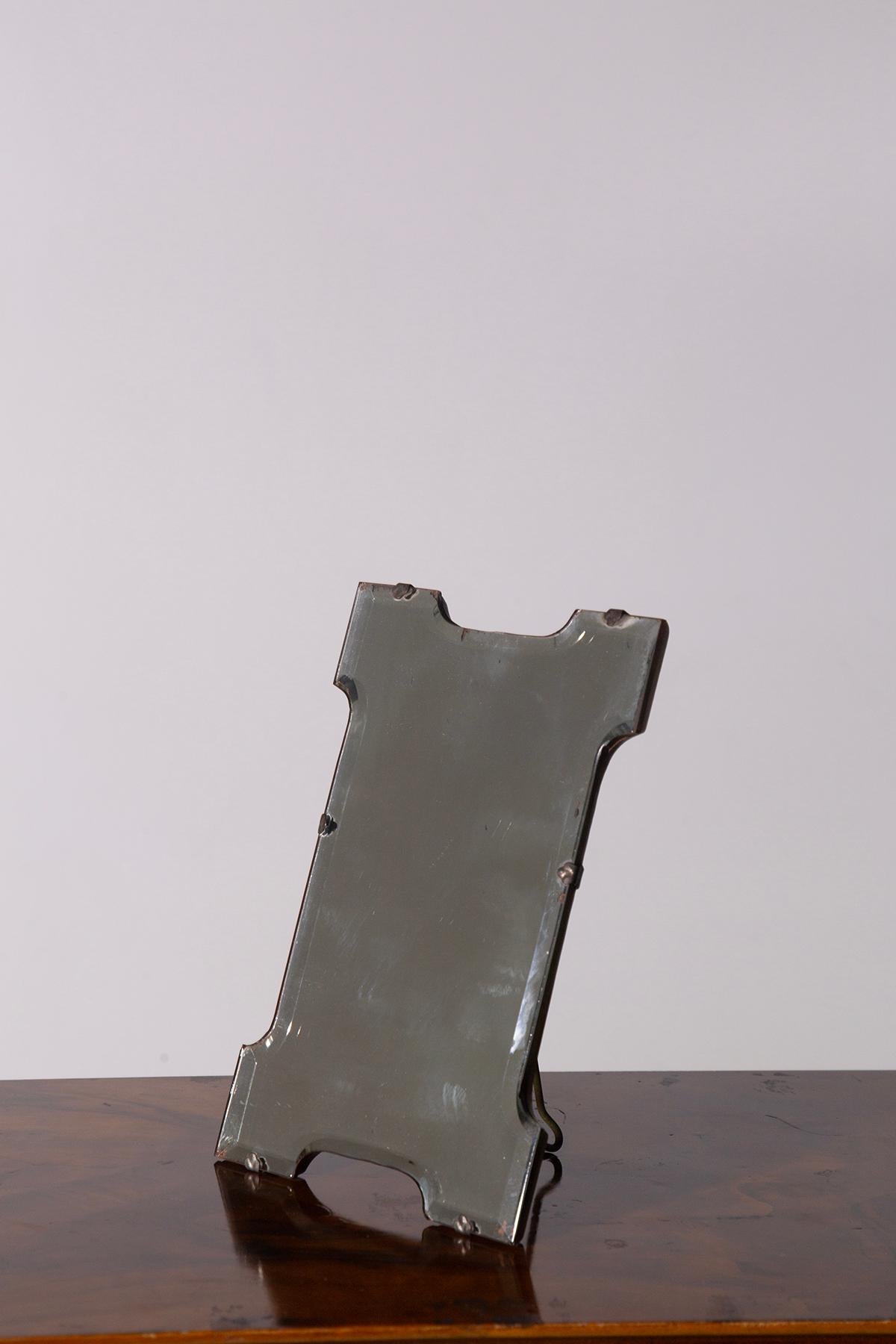 Italian Table Mirror Art Deco, label In Good Condition For Sale In Milano, IT