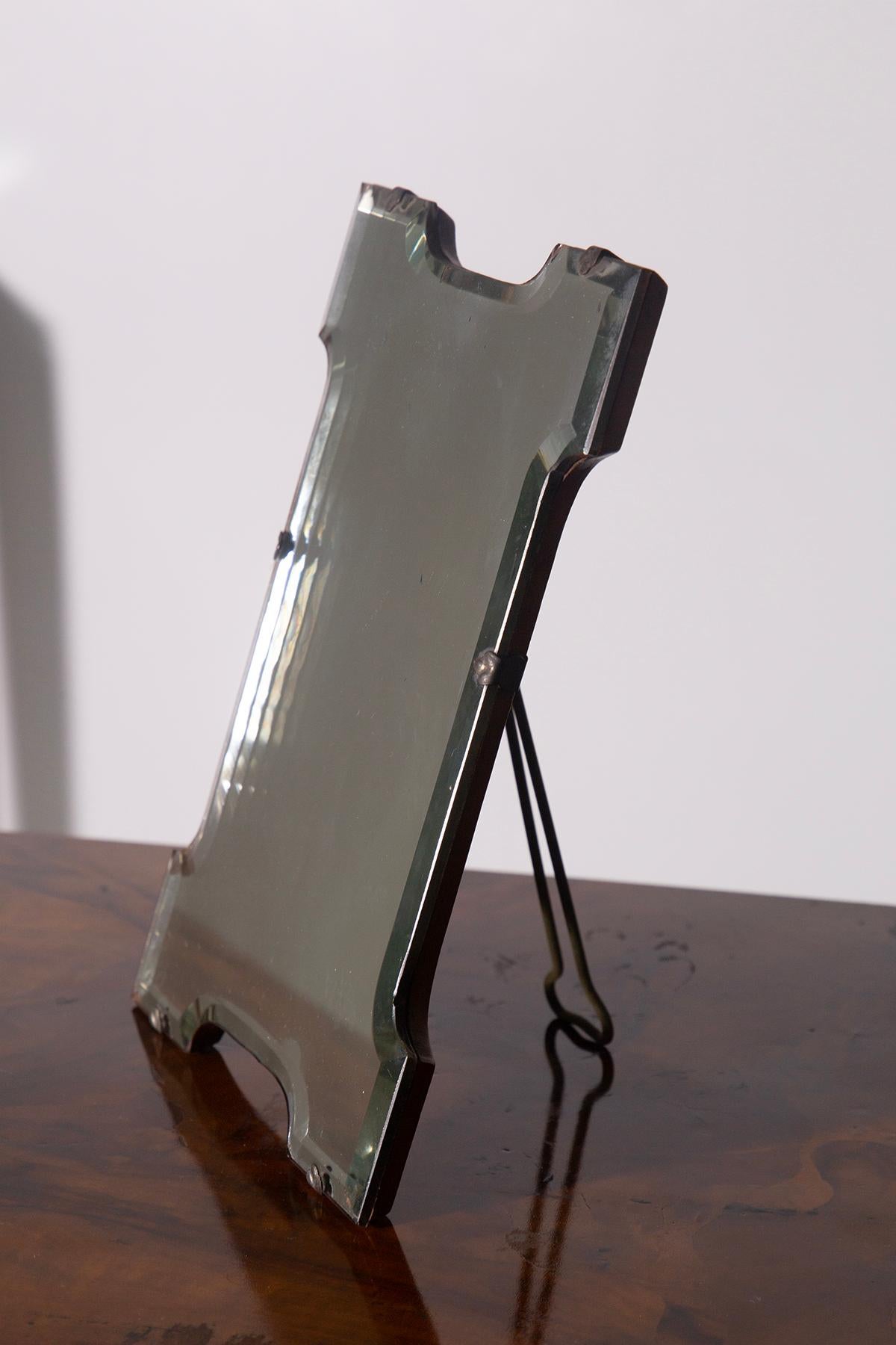 Italian Table Mirror Art Deco, label For Sale 2