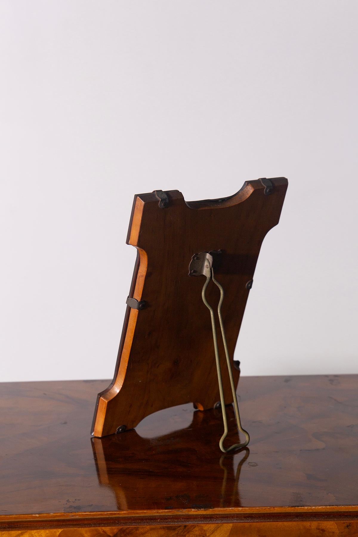 Italian Table Mirror Art Deco, label For Sale 3