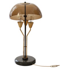 Italian Table or Desk Lamp , Marble , Brass and Perspex , 1960s