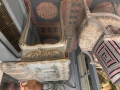 Italian Table Painted Finish in Rococco Style