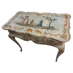 Italian Table Painted Finish in Rococco Style