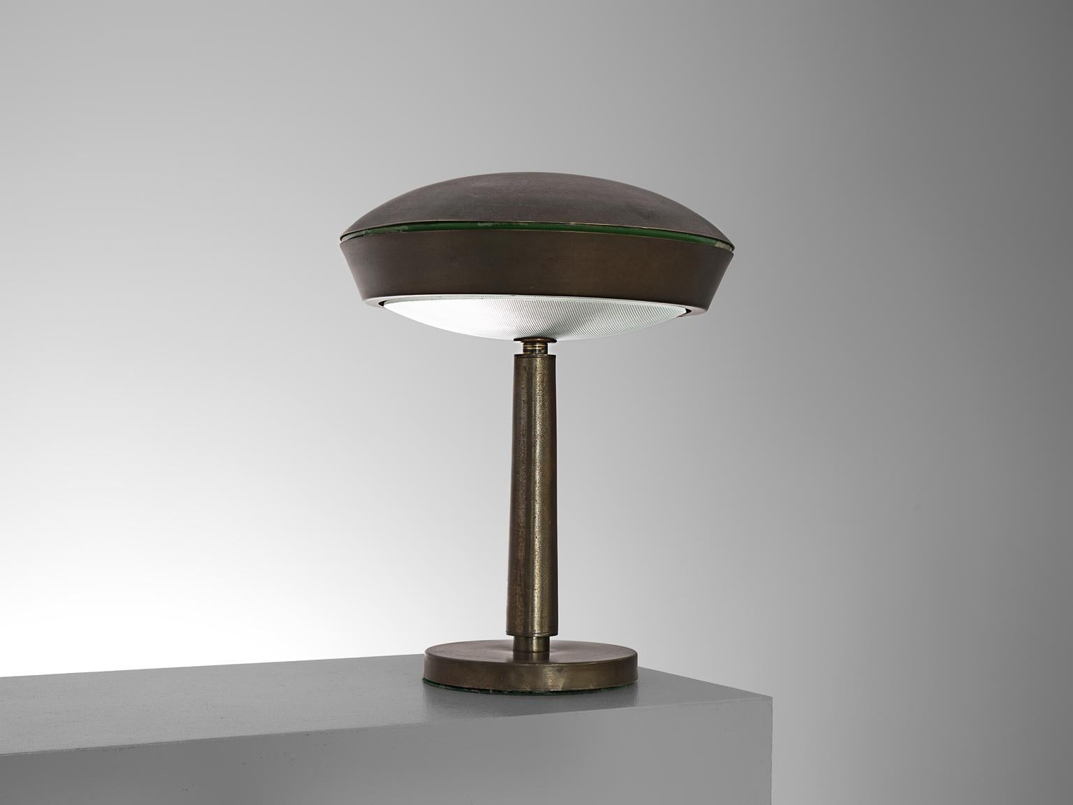 Italian Table Polished Brass Table Lamp 1