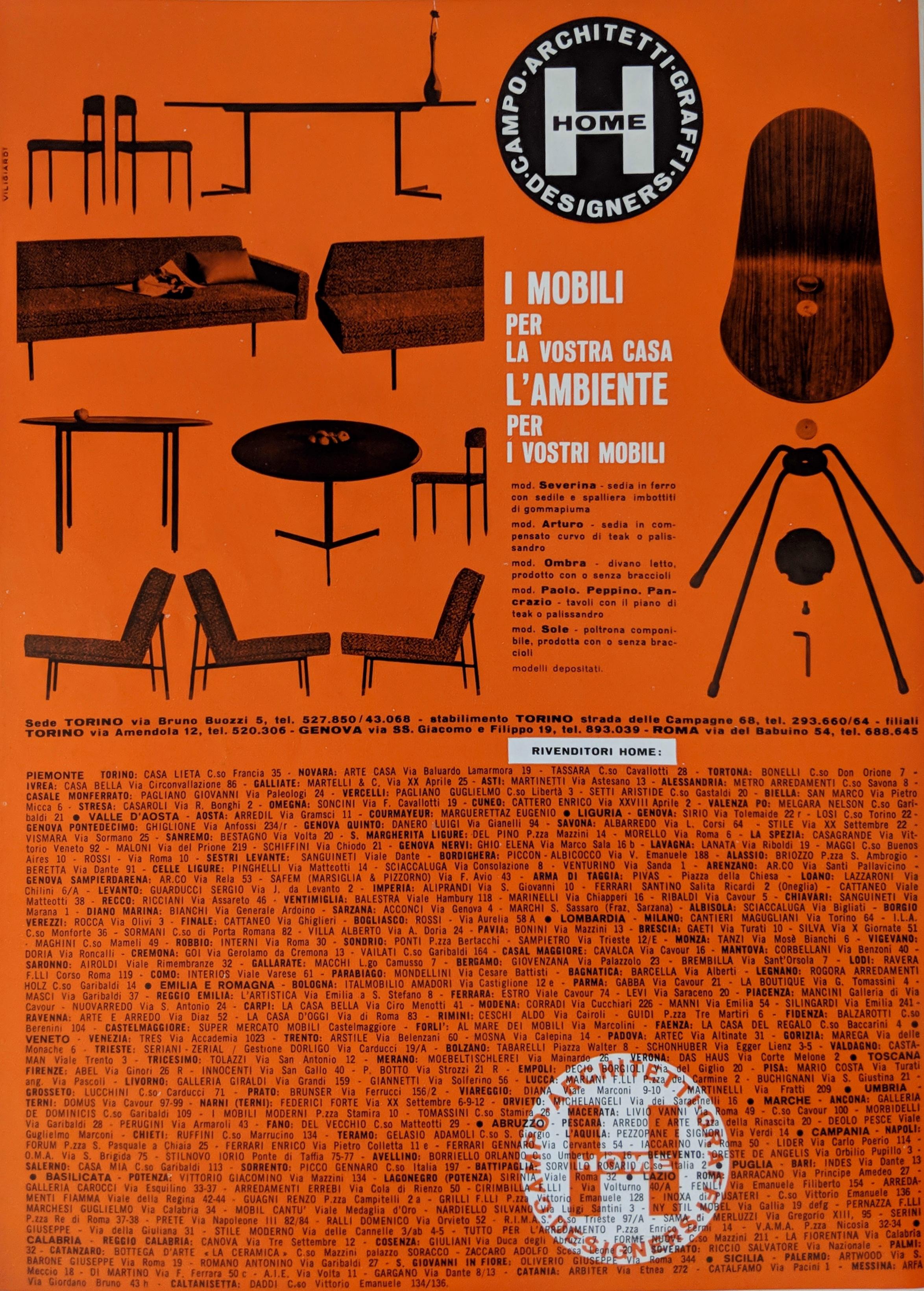 Italian Table Produced by Campo e Graffi for Home, 1950s 9