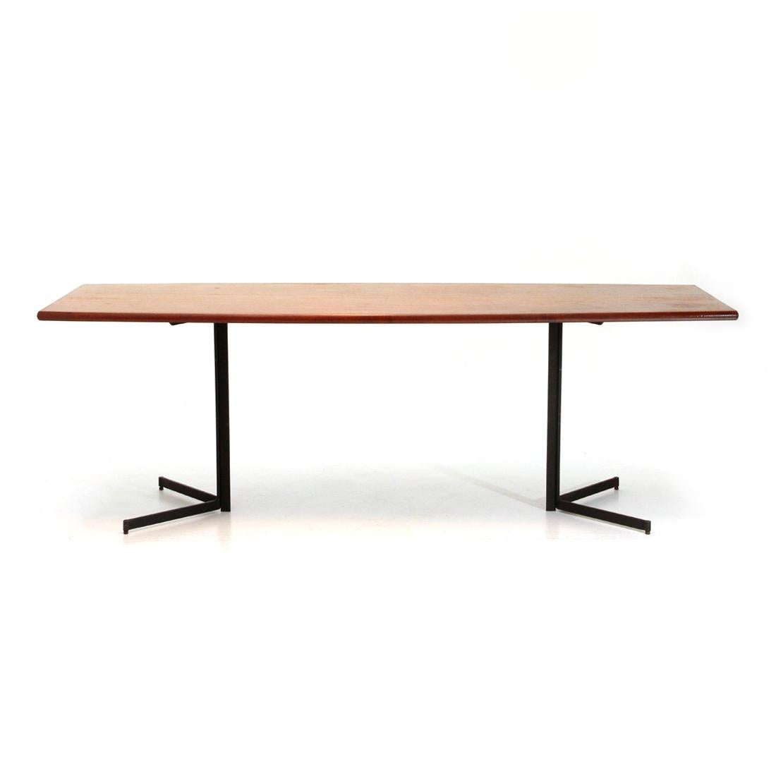 Metal Italian Table Produced by Campo e Graffi for Home, 1950s
