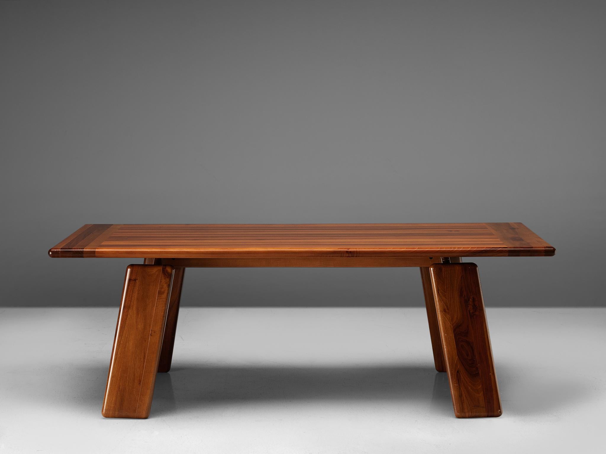 Mid-Century Modern Italian Table Sapporo for Mobil Girgi in Walnut, 1970s