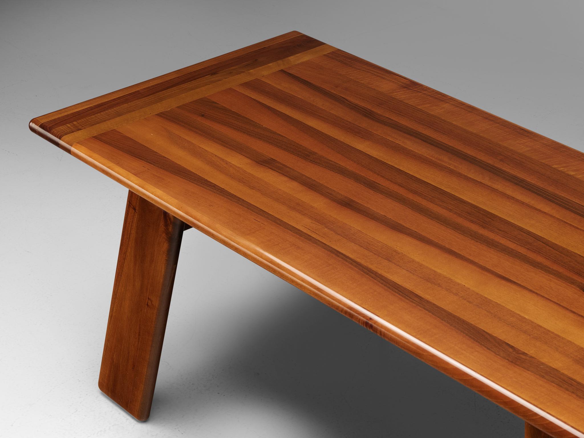 Late 20th Century Italian Table Sapporo for Mobil Girgi in Walnut, 1970s