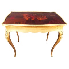 Used Italian Table Signed 19th Century