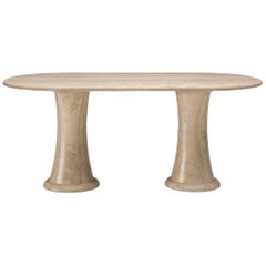 Italian Table with Oval top in Travertine