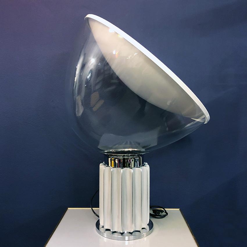 Metal Italian Taccia Lamp by Achille and Pier Giacomo Castiglioni for Flos, 1962