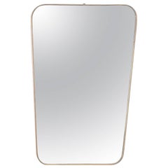 Italian Tapered Brass Mirror