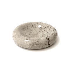 Italian Taupe Brown and Mocha Marble Bowl Vide Poche by Sergio Asti Up & Up