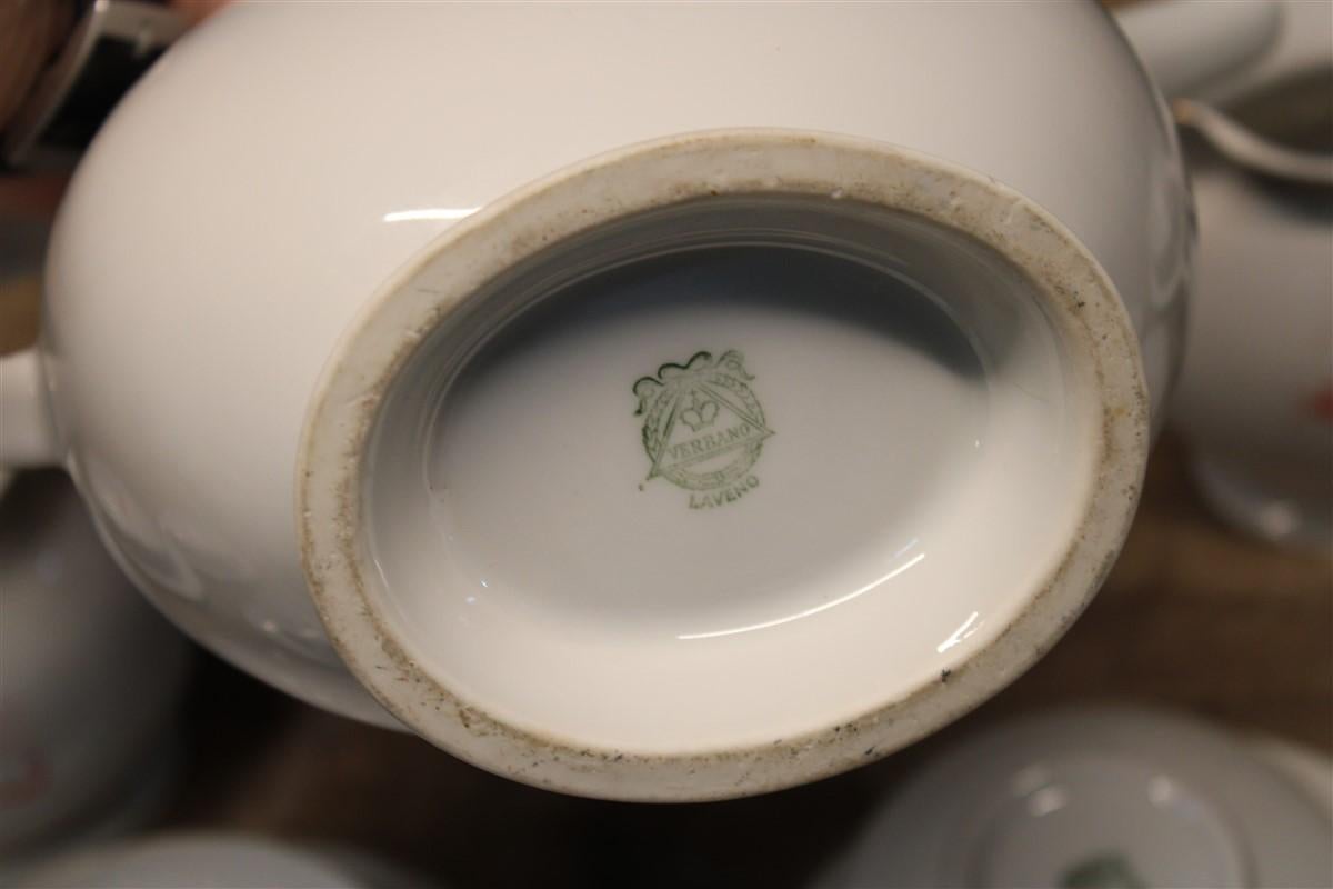Servicio de té italiano Guido Andlovitz Italia años 40 con Venecia y góndolas Laveno en venta 9