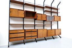 Mid-Century Modern Italian Teak Wall Unit by Ico Parisi, 1960s