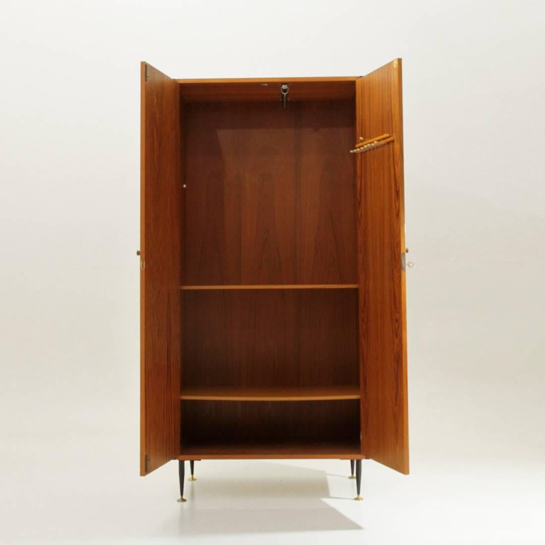 Mid-Century Modern Italian Teak Wardrobe by AV Arredamenti Contemporanei, 1960s