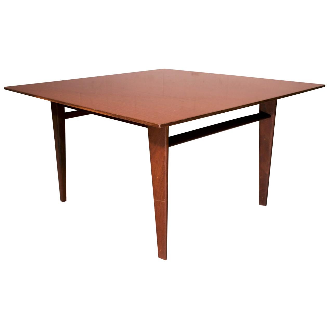 Italian Mid-Century Teak Wood Coffee Table by Vittorio Dassi, 1960s For Sale