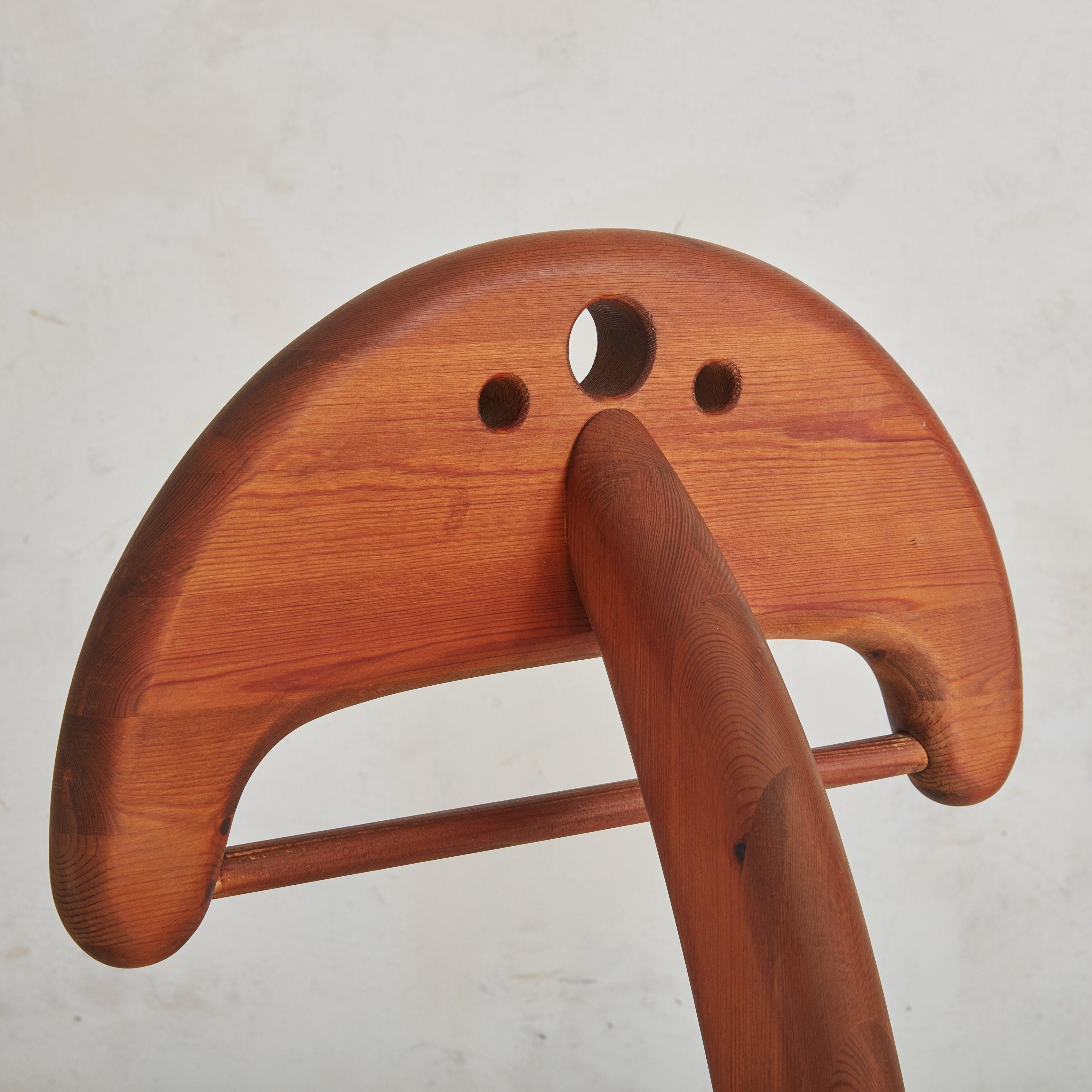 Italian Teak Wood Valet, 1960s For Sale 3