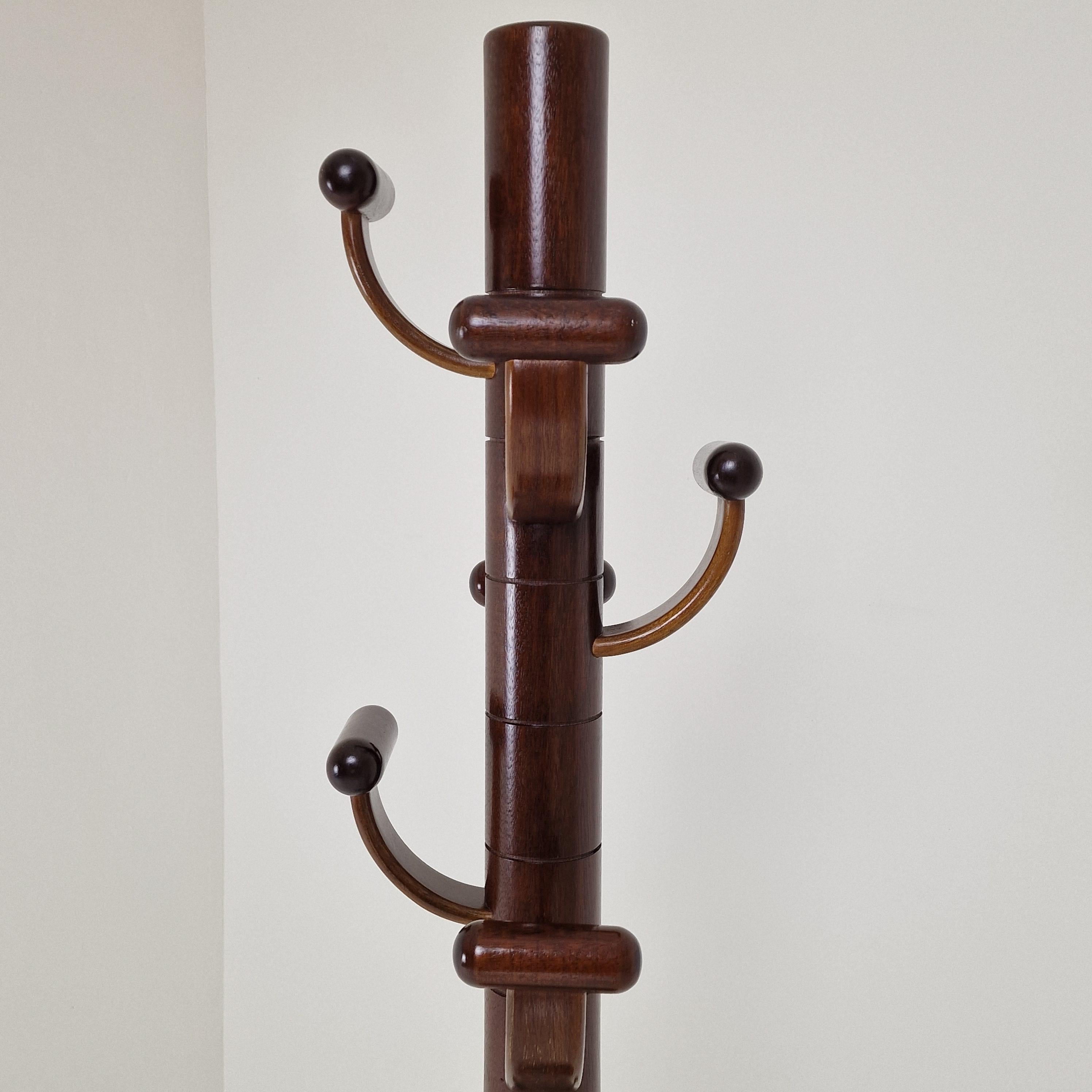 Teak Appendiabiti italiano in legno di teak, anni '80 in vendita