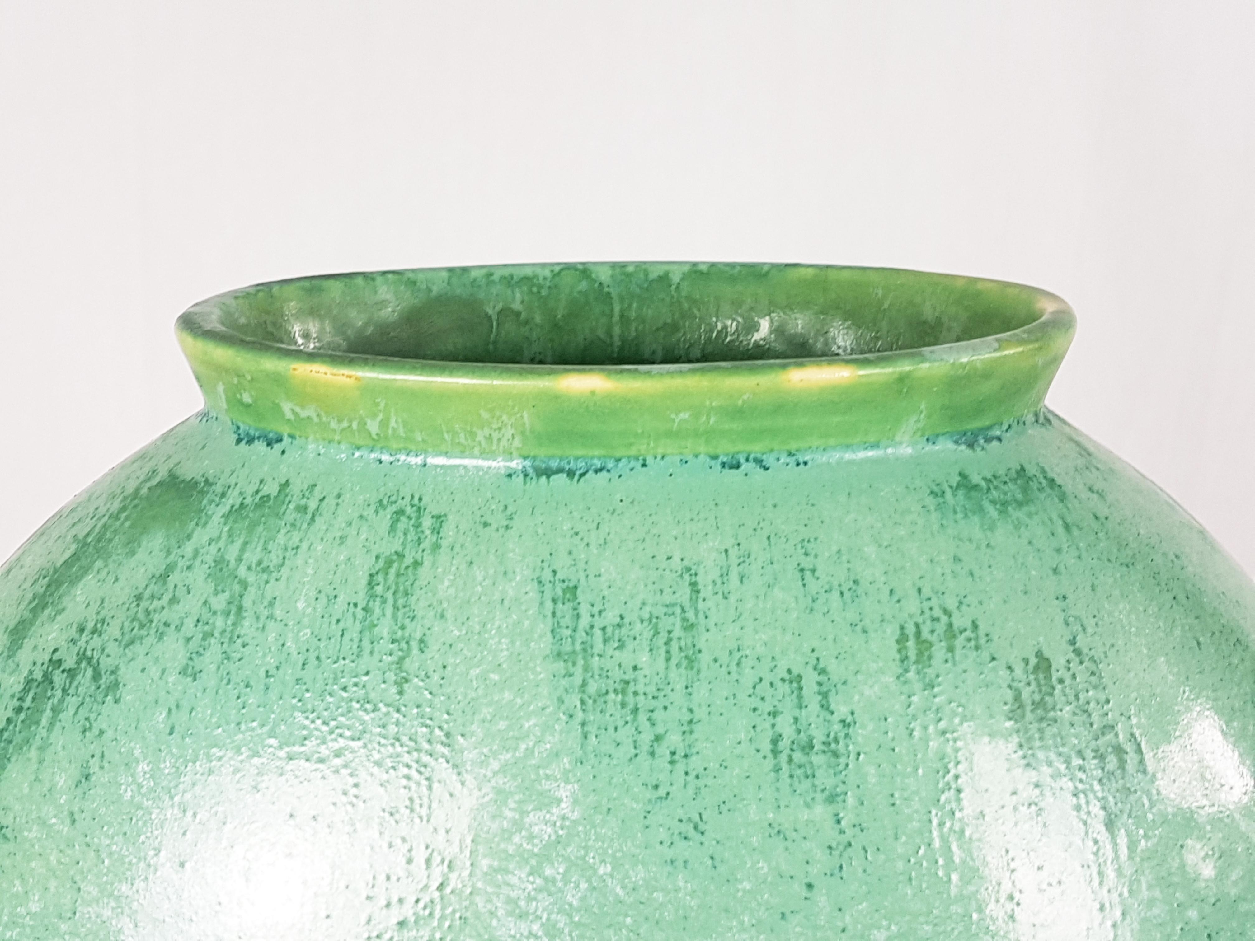 teal green vase