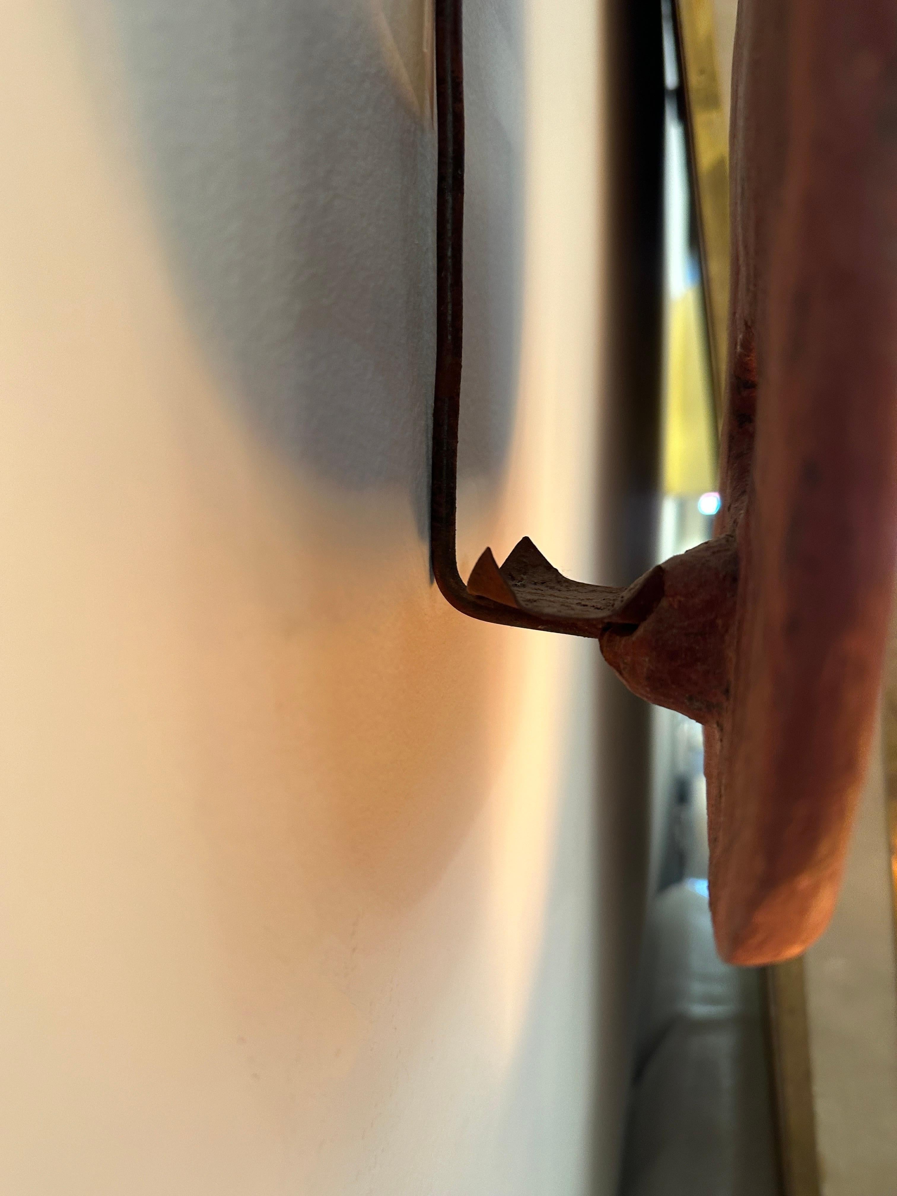 Primitif Masque en terre cuite italienne Lights Light Sconce 1960's en vente