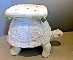 Italian Terra cotta Turtle Stool