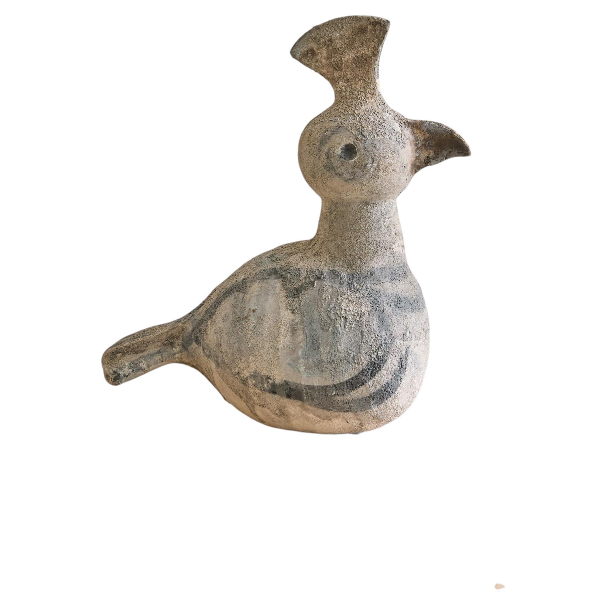 Italian Terracotta Bird Sculpture by Aldo Londi for Bitossi, 1960s