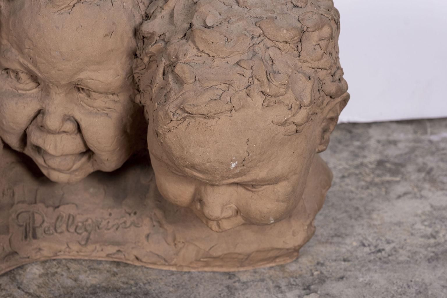 Busto italiano de terracota de bebés llorando en Bueno estado para la venta en Houston, TX