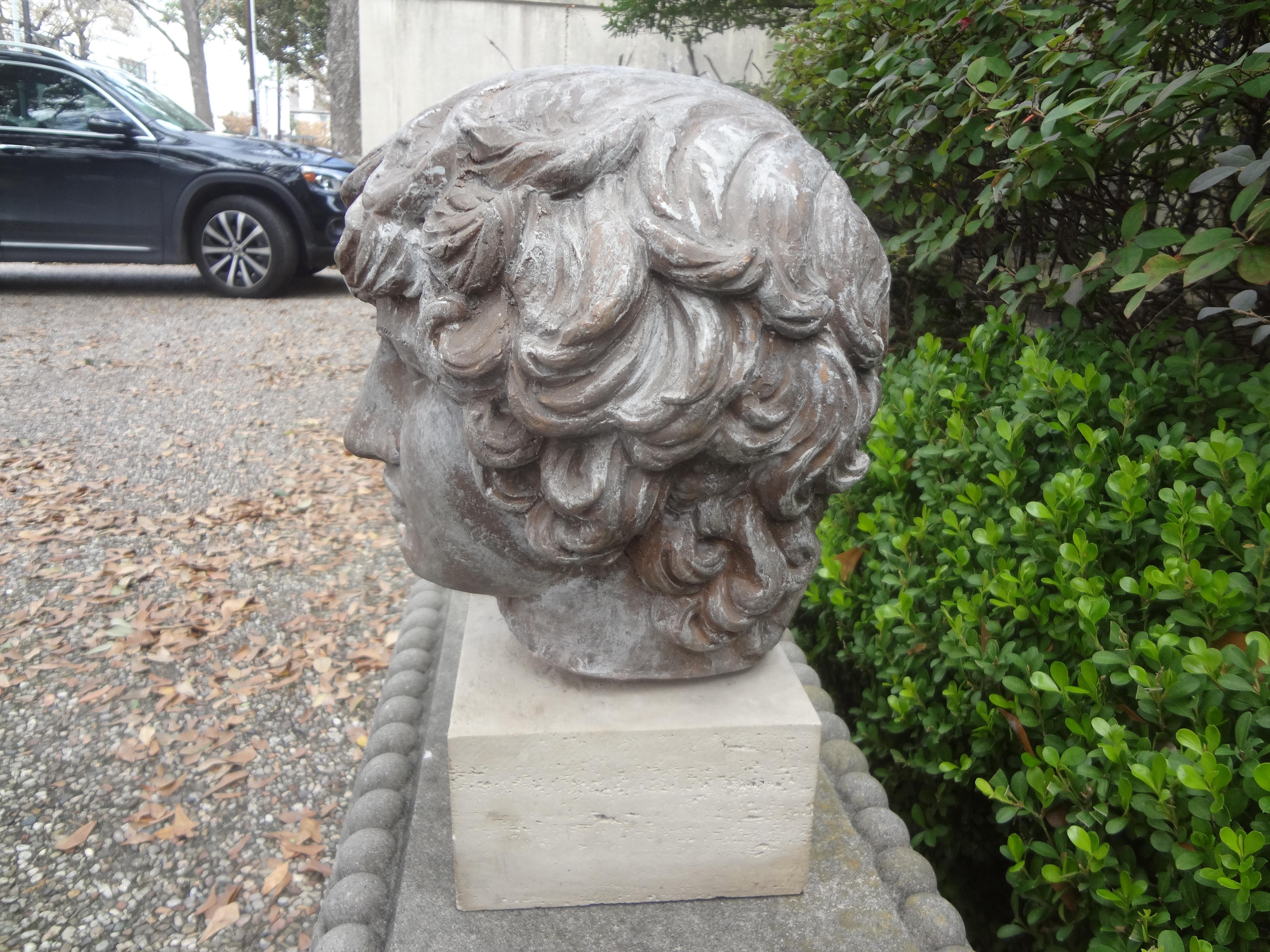 Italian Terracotta Bust of a Classical Roman 2