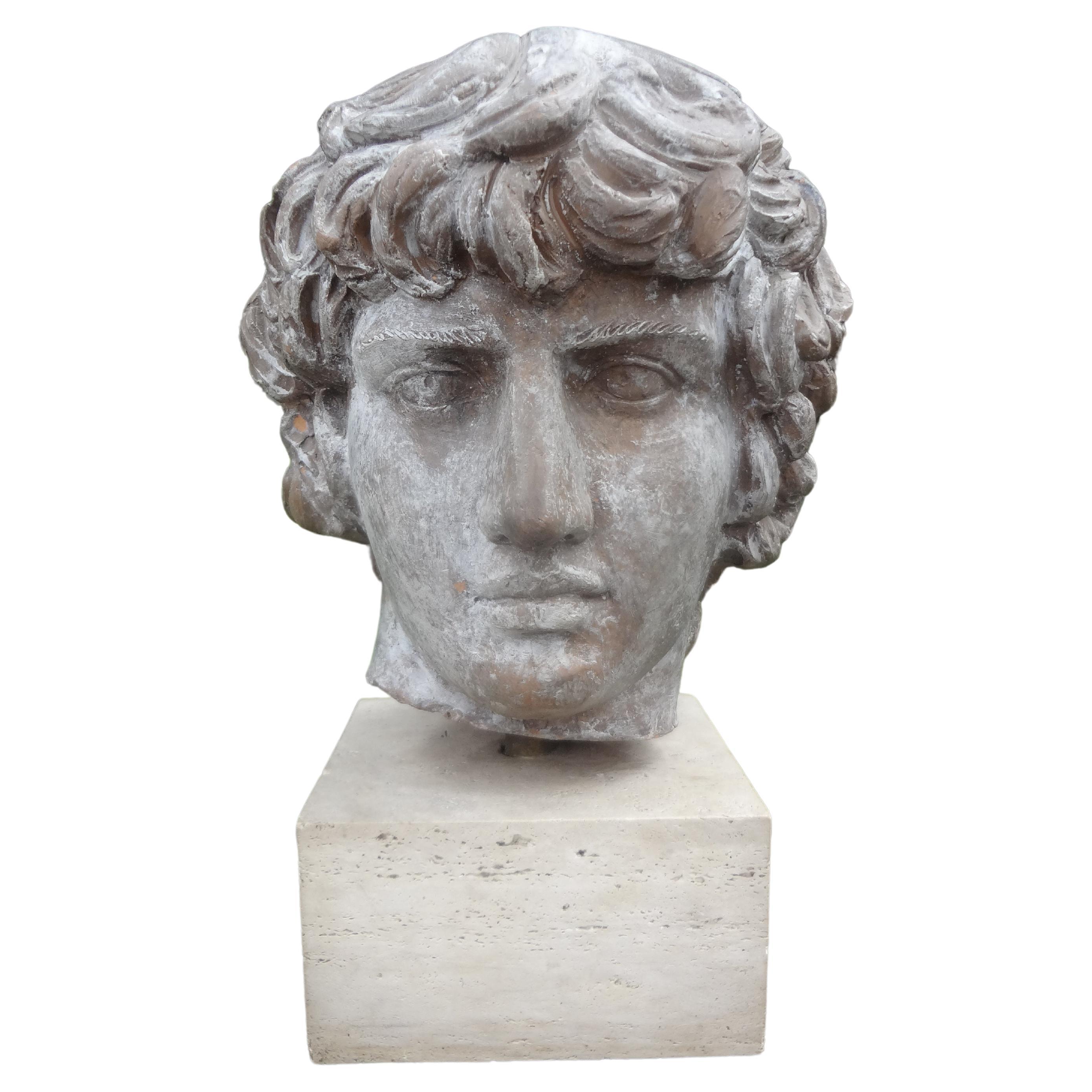Italian Terracotta Bust of a Classical Roman
