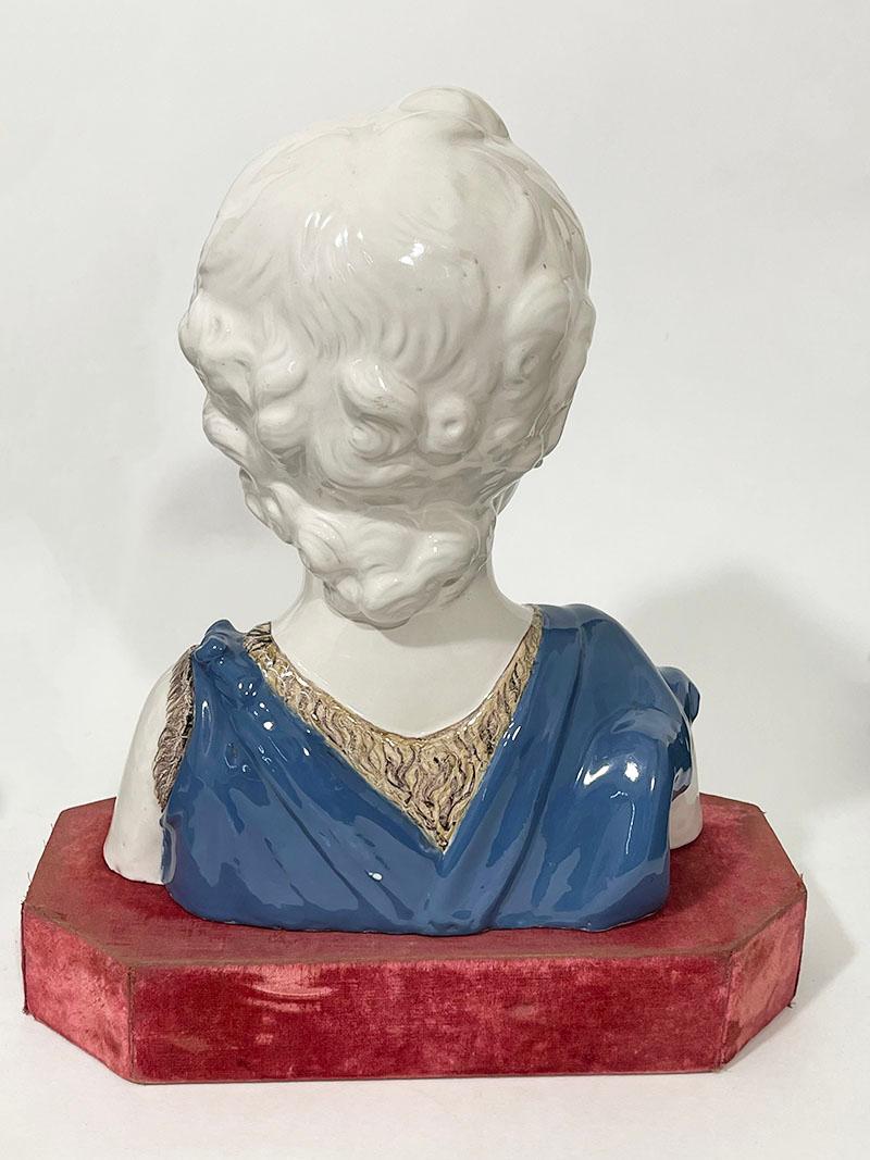 Busto in terracotta di Giovanni Battista, 1900 ca. in vendita 3