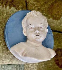 Italian Terracotta Bust Young Boy, Cantagalli Workshop