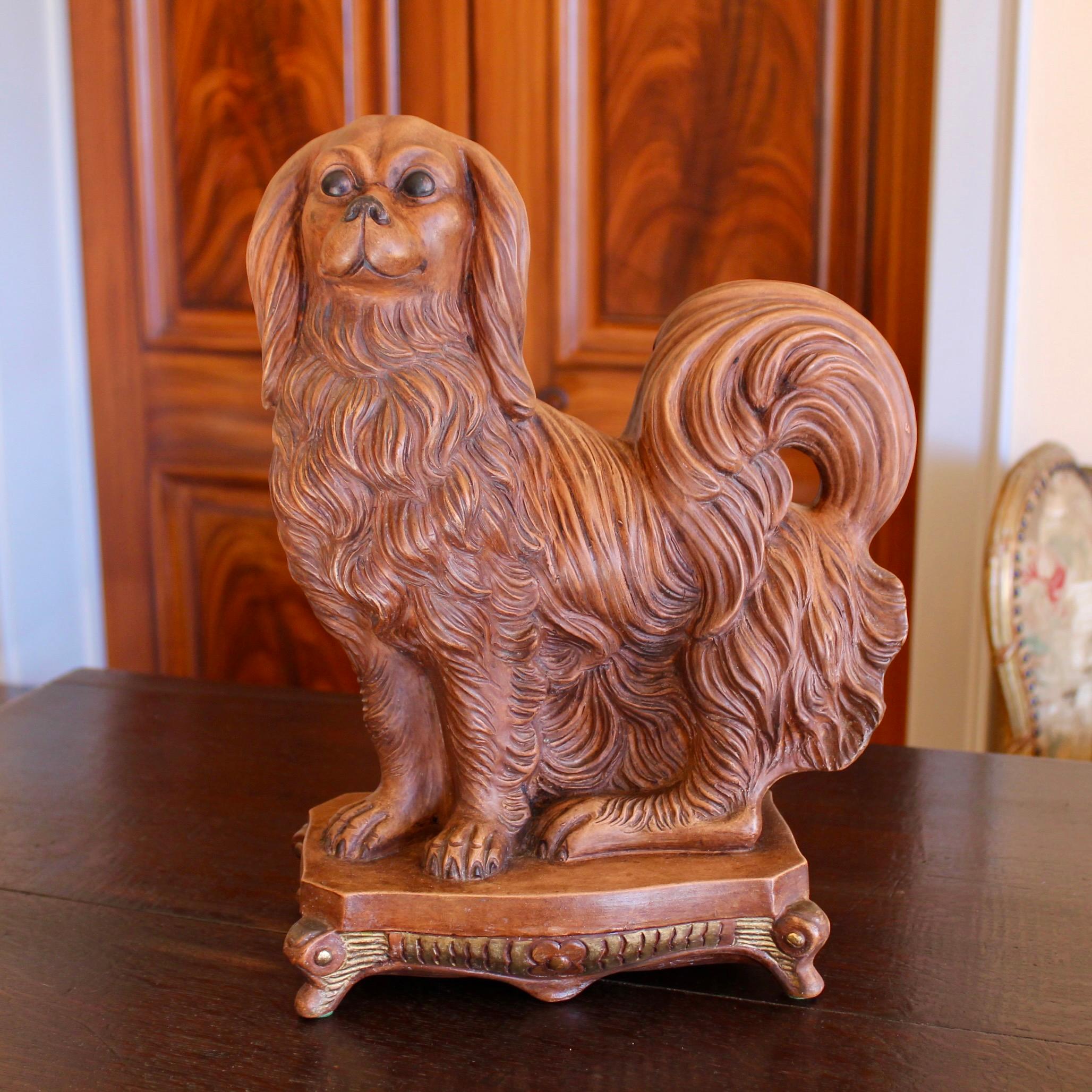 Italian Terracotta Dog - A King Charles Spaniel For Sale 6