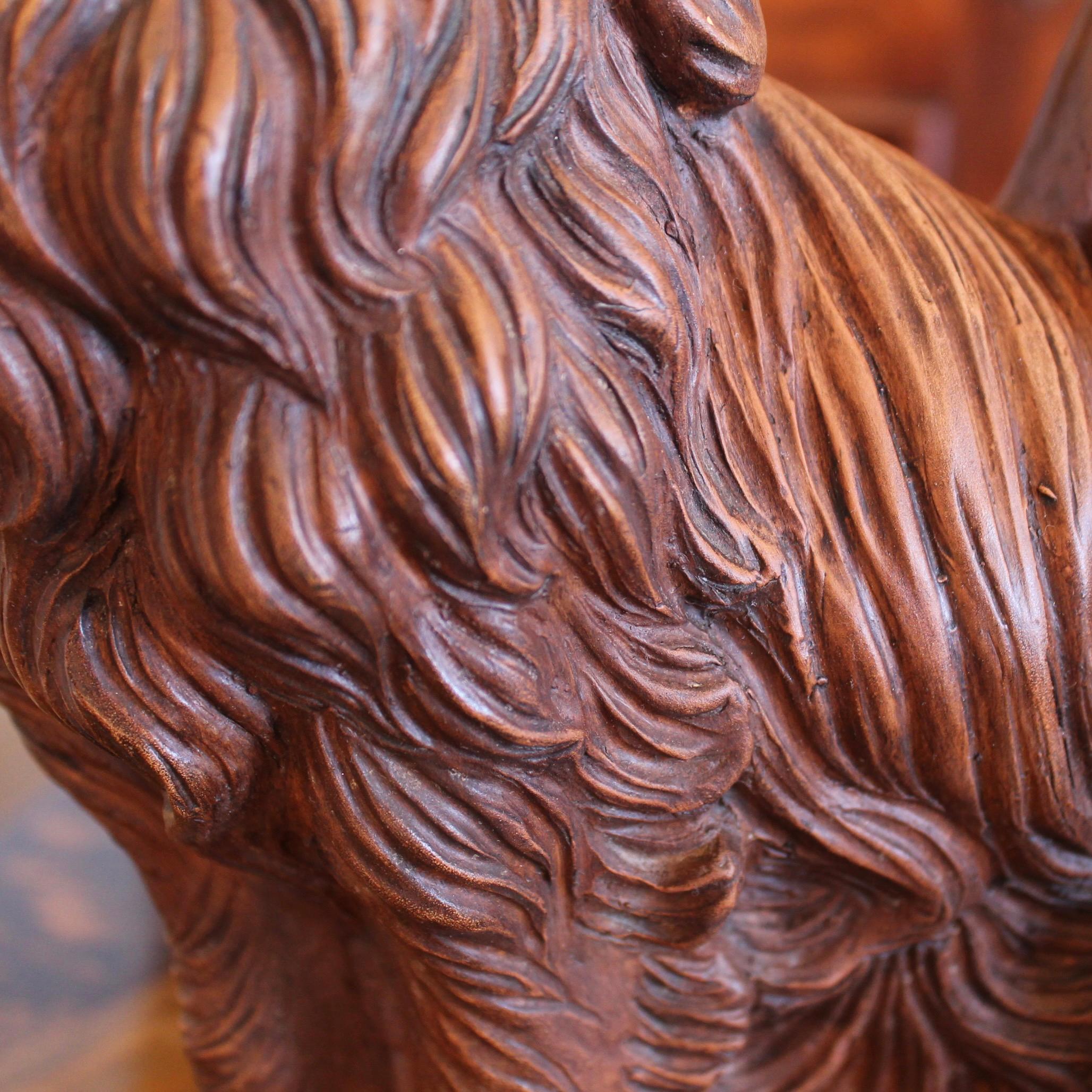 Cast Italian Terracotta Dog - A King Charles Spaniel For Sale