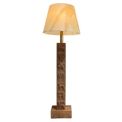 Italienische Terrakotta-Stehlampe, um 1930