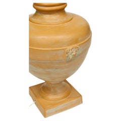 Italian Terracotta Lamp as a Roman "Olla" Shape