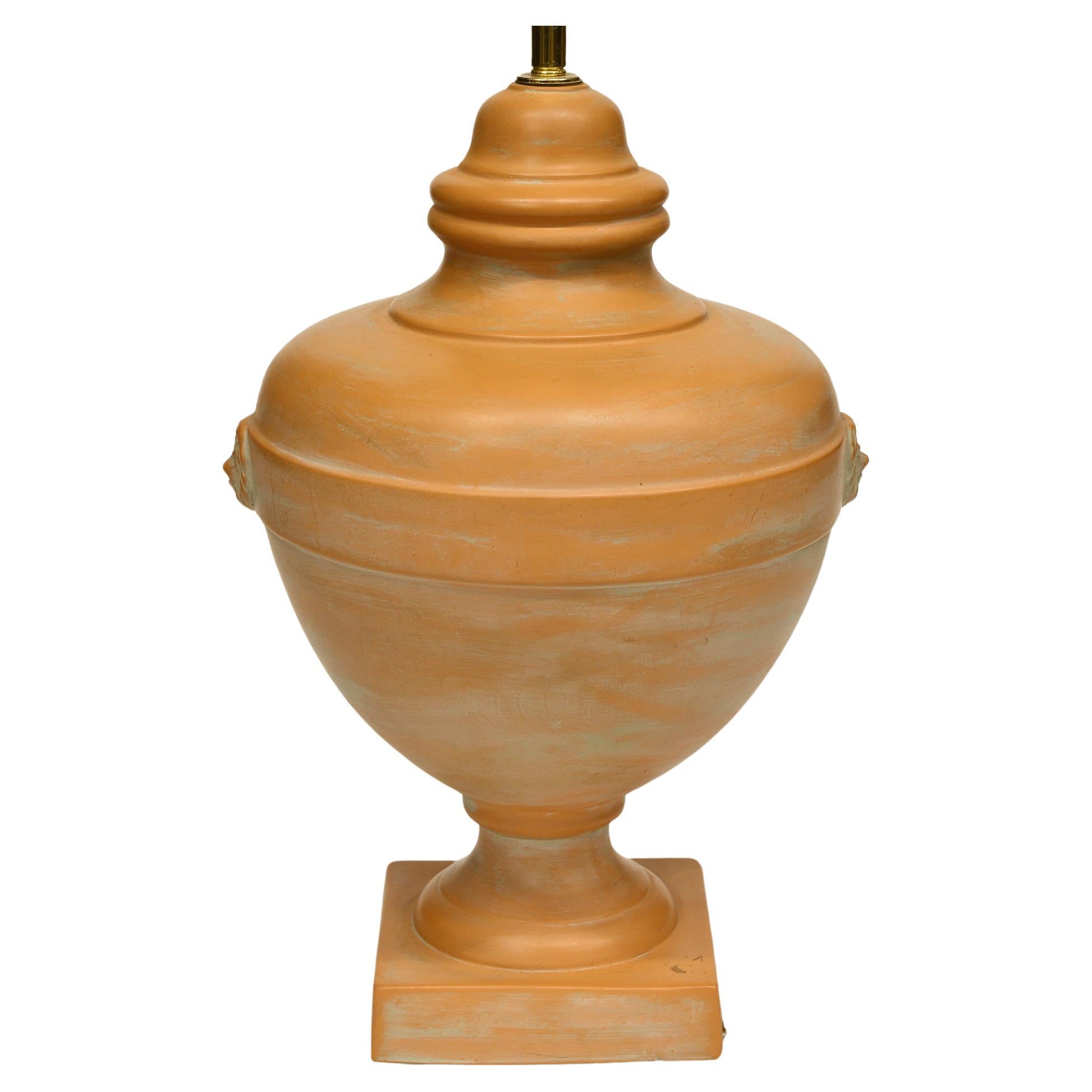 Italian Terracotta Lamp as a Roman 