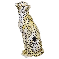 Italian Terracotta Leopard, 1960s