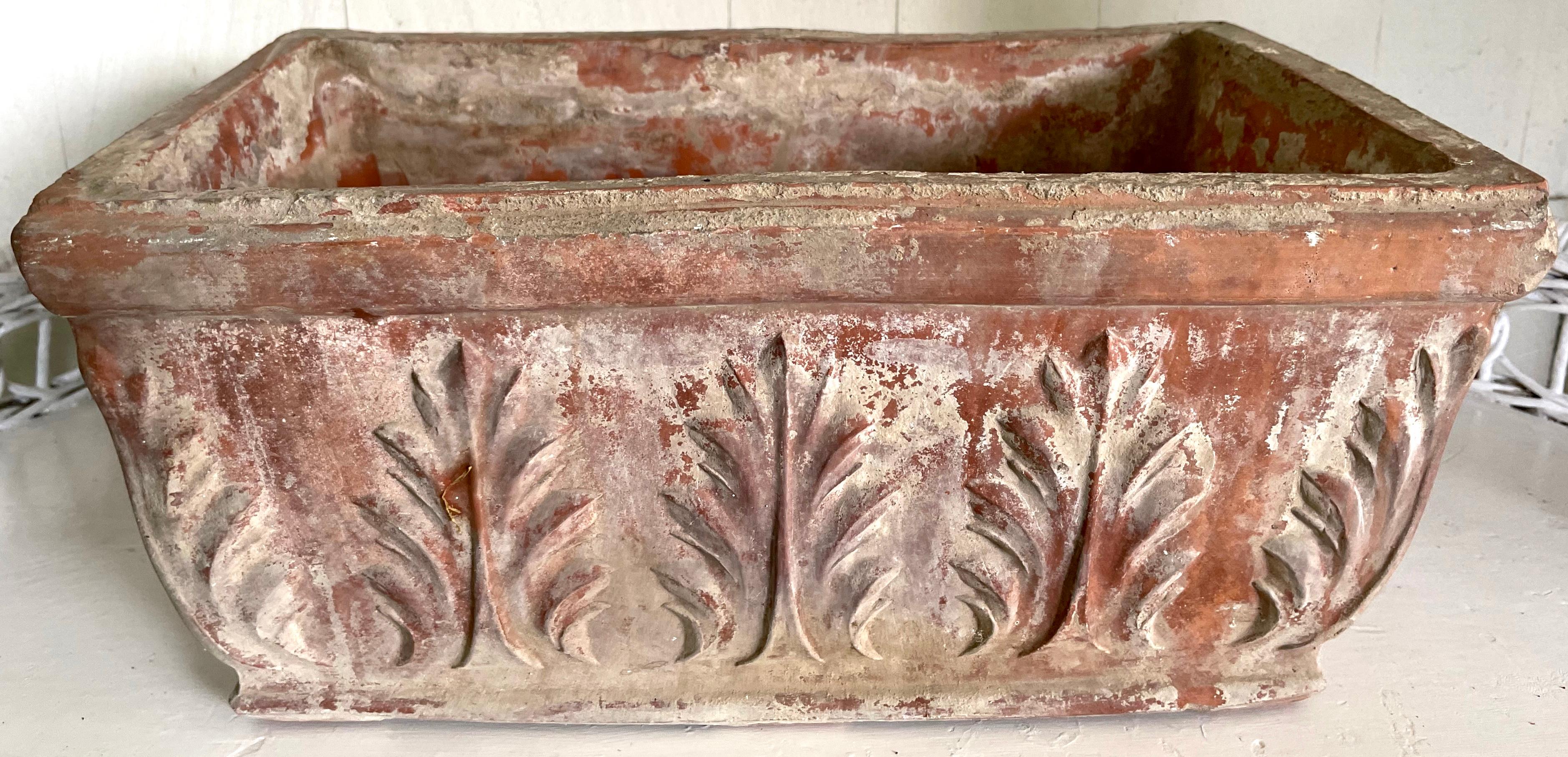 Italian Terracotta Planter In Good Condition For Sale In New York, NY