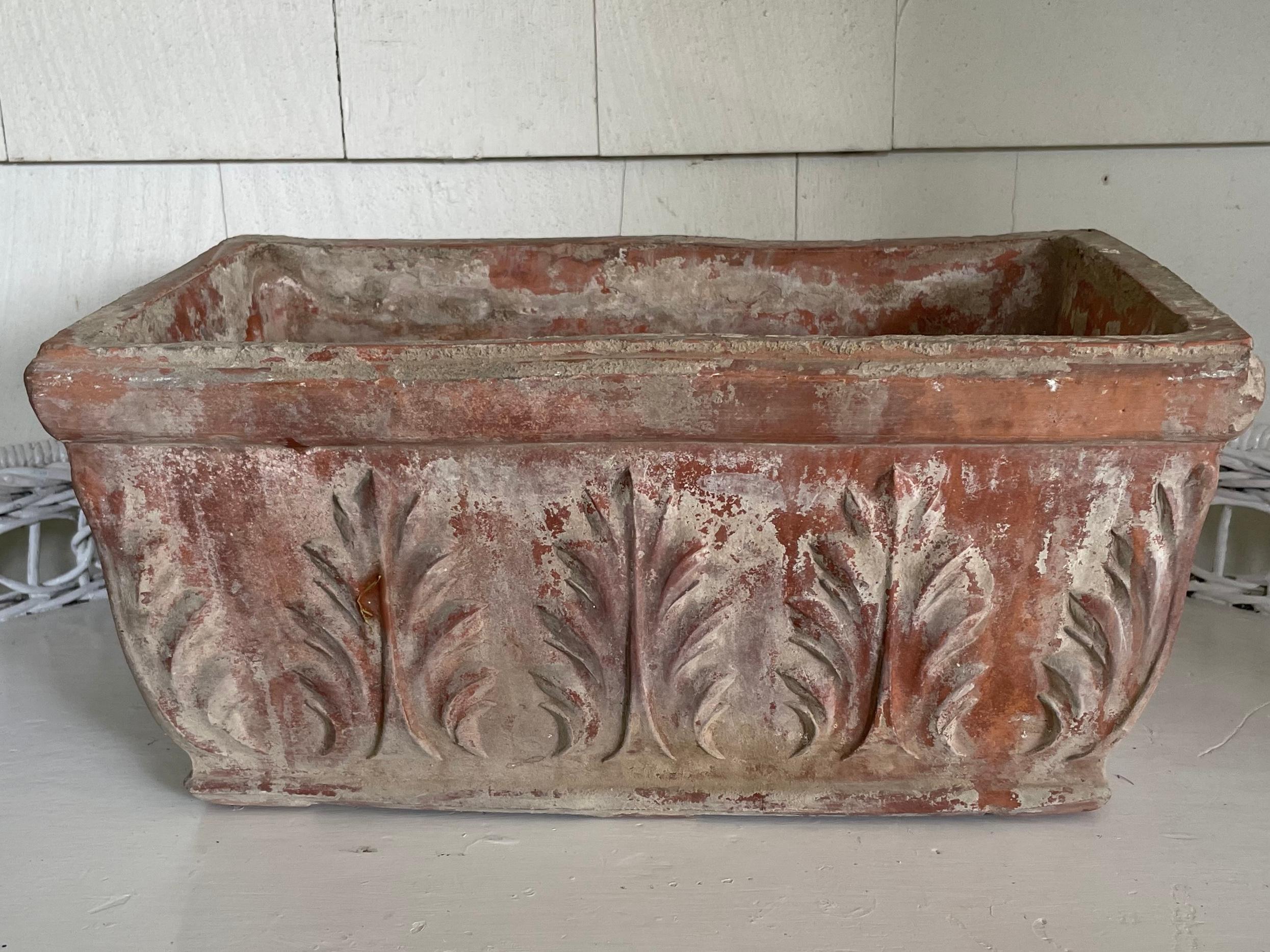 Mid-20th Century Italian Terracotta Planter For Sale